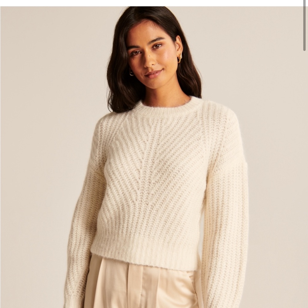 Cream textured sweater